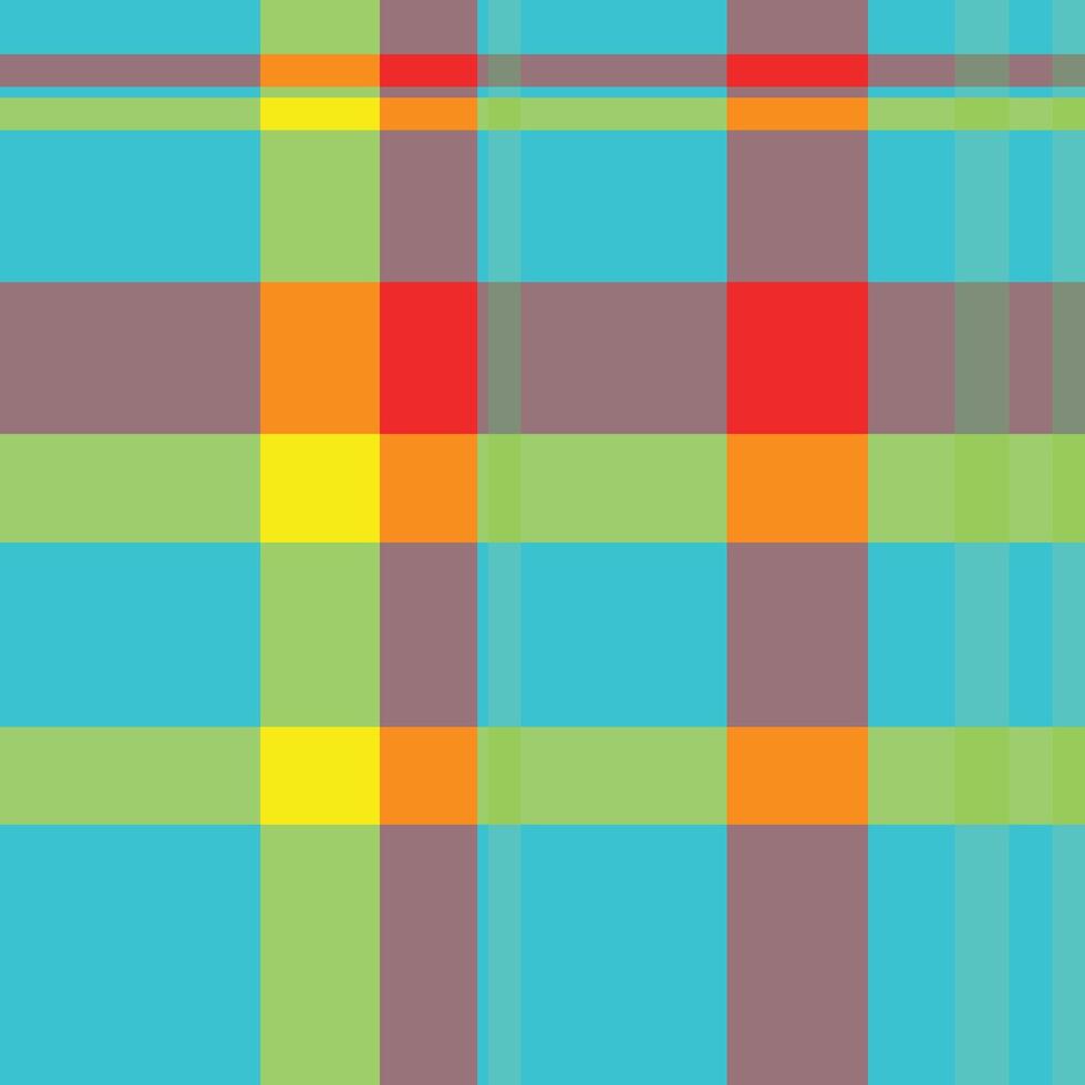 Vibrant, intersecting lines create a dynamic plaid pattern. Ideal for backgrounds, textiles, or web design, this image evokes energy and optimism. vector