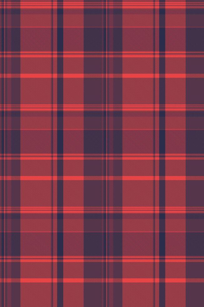 Vibrant red and navy plaid pattern. Perfect for textile design, website backgrounds, or autumnal themed projects. This classic, repeating pattern evokes feelings of warmth, comfort, and tradition. vector
