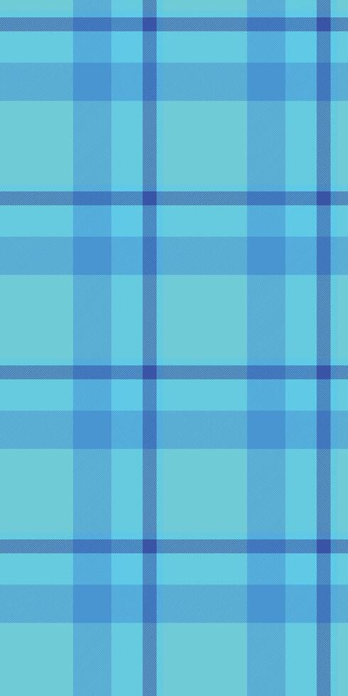 Vibrant teal and blue plaid pattern. Perfect for backgrounds, textiles, or web design. This modern, geometric design evokes feelings of freshness and energy. vector