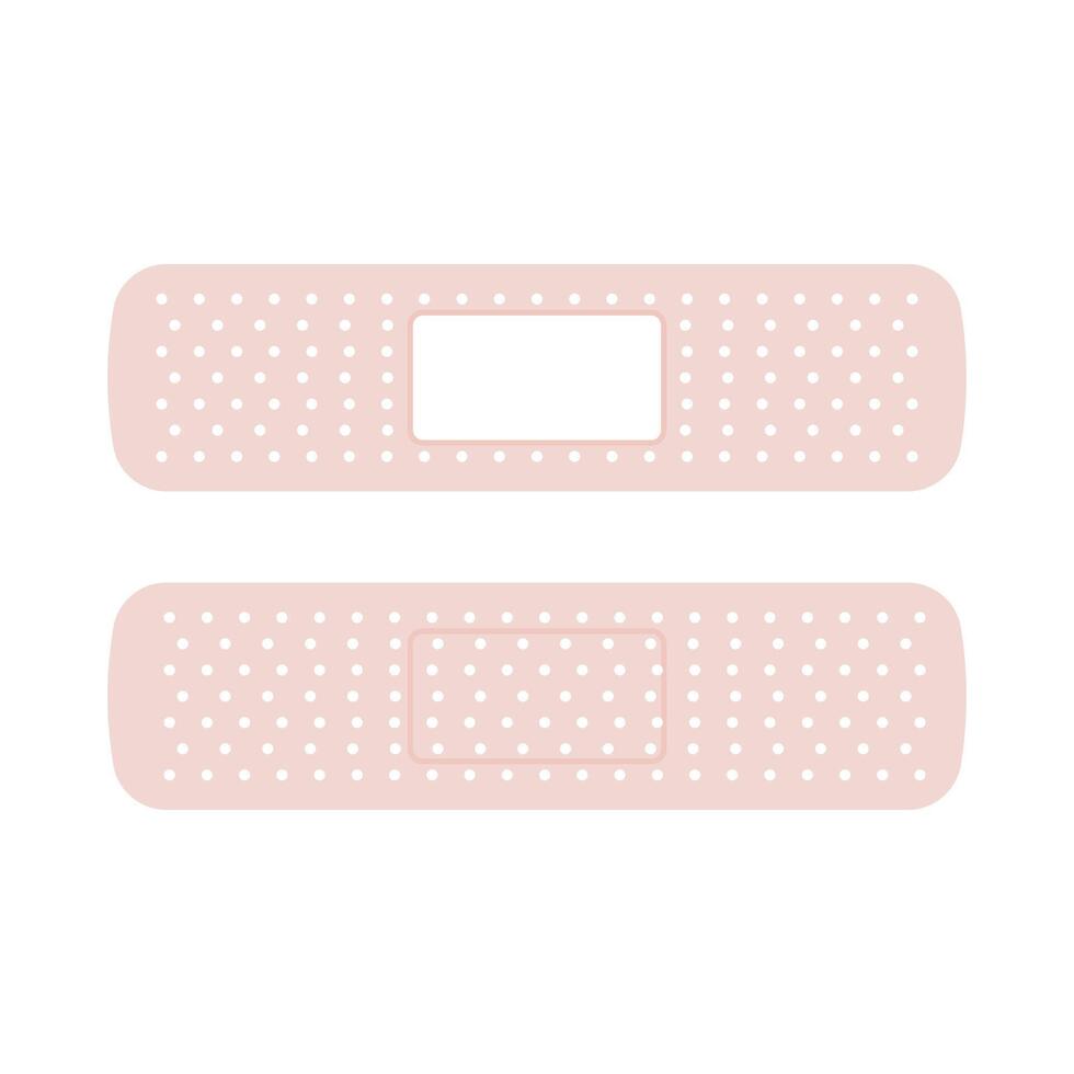 Adhesive plaster on white background. Antiseptic patch icon. illustration. vector