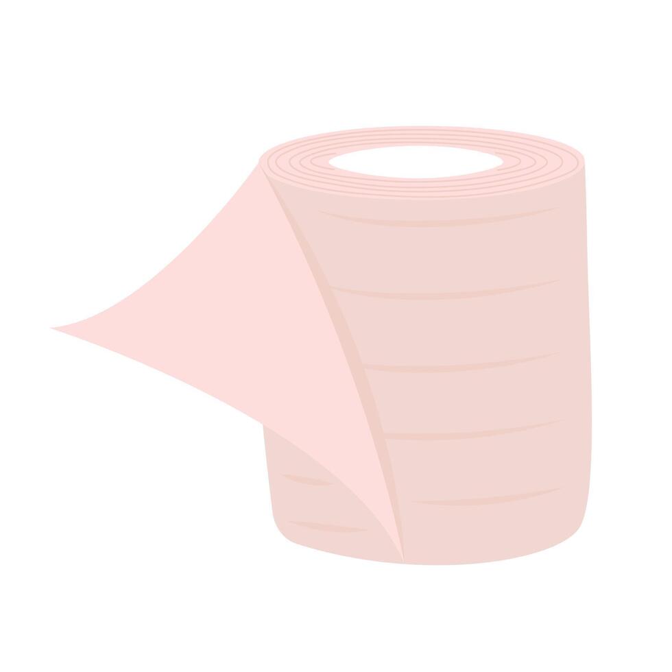 Medical tape on white background. Sticky bandage icon. illustration. vector