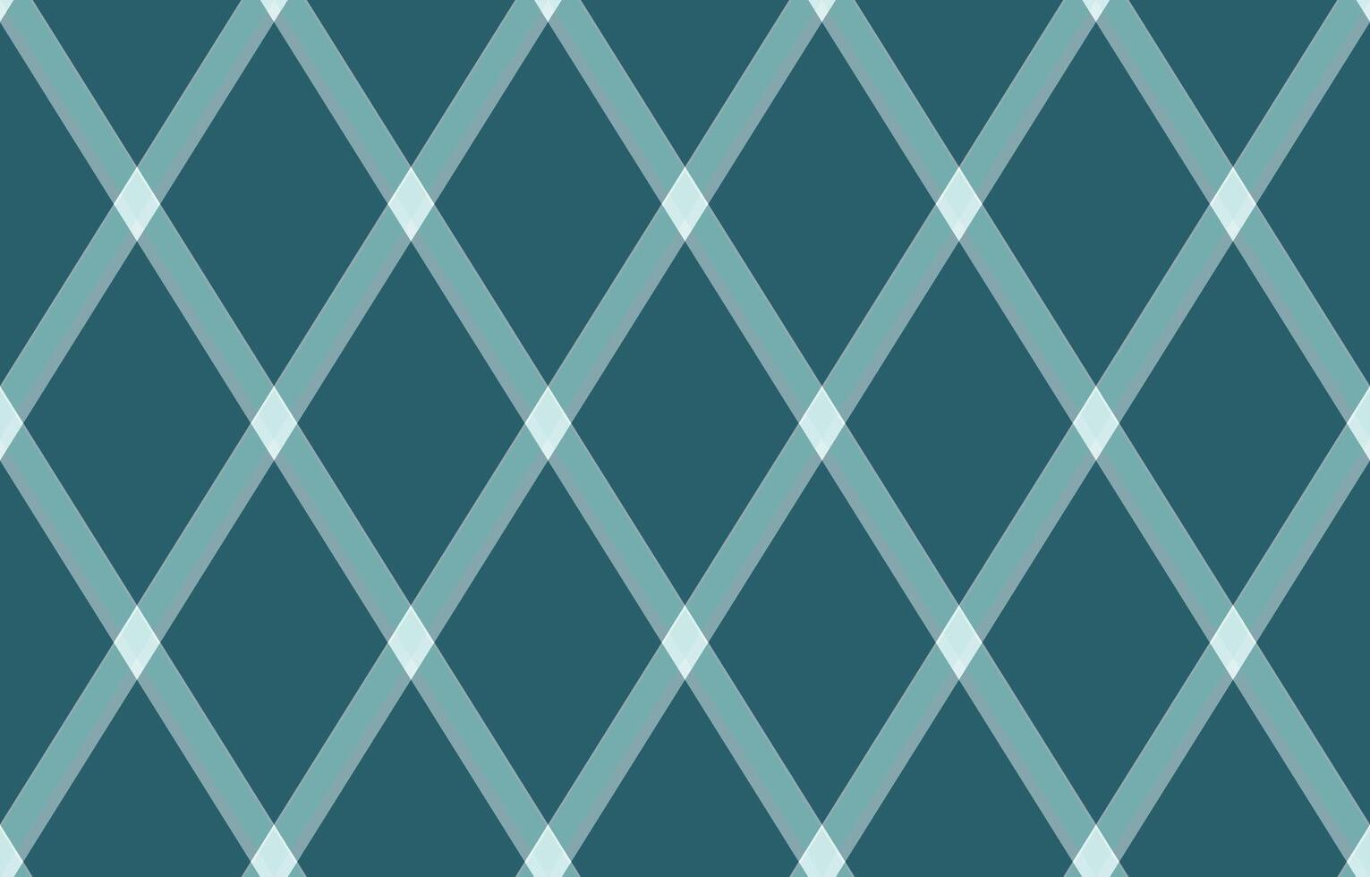Elegant teal and mint green diagonal plaid pattern. Perfect for textile design, website backgrounds, or modern branding. vector