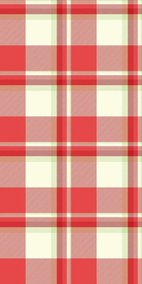 Classic red and cream plaid pattern. Perfect for textile design, apparel, home decor, and website backgrounds. This versatile image evokes feelings of warmth, comfort, and tradition. vector