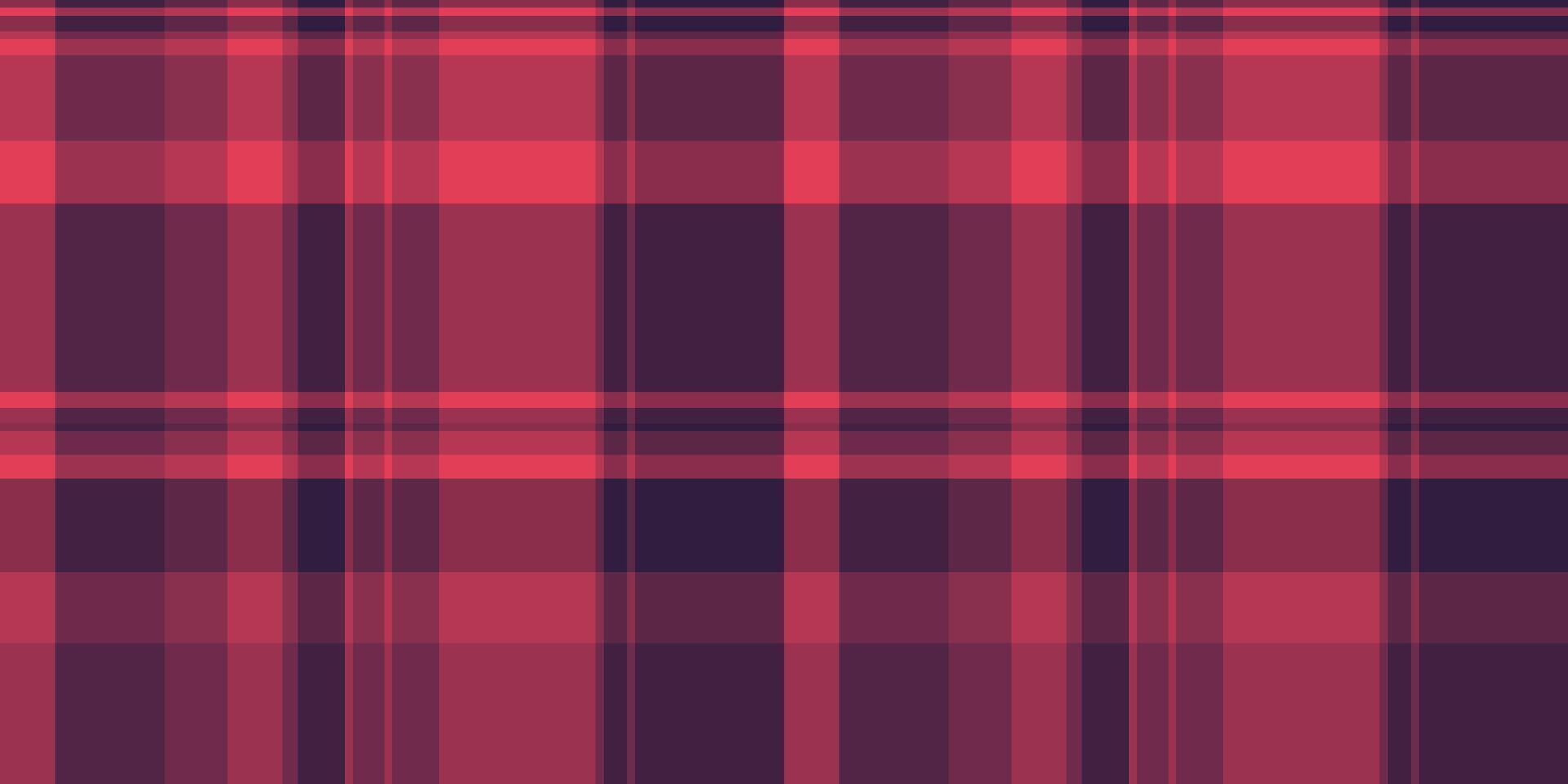 Tissue check textile tartan, best fabric seamless . Effect texture background pattern plaid in red and pink colors. vector