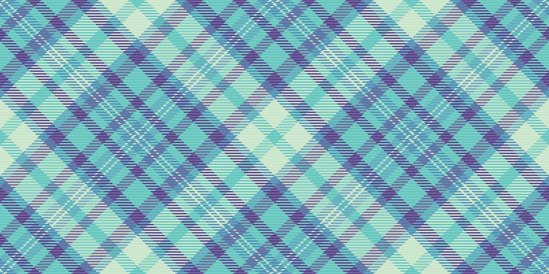 Seamless pastel teal and purple plaid pattern. Perfect for textile design, fashion, wrapping paper, or website backgrounds. This vibrant yet calming design evokes feelings of serenity and style. vector