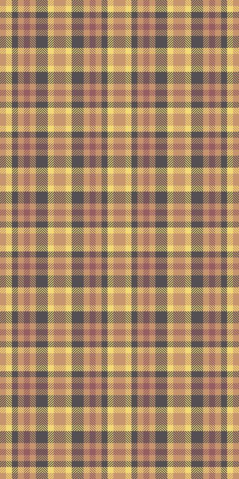 Content plaid seamless, rough pattern textile tartan. Decorating check background fabric texture in orange and grey colors. vector