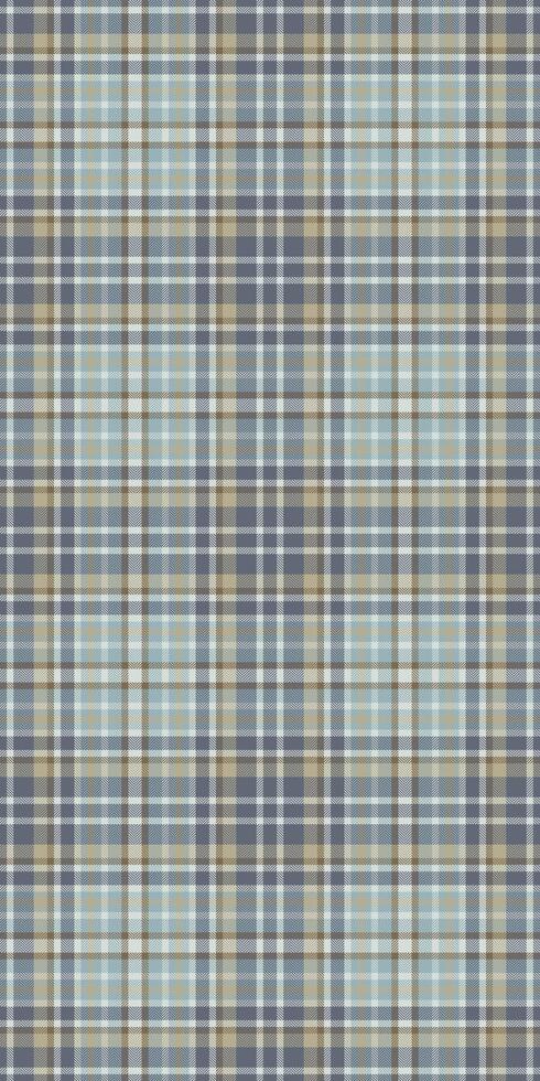 Subtle blue, beige, and brown plaid pattern. Perfect for textile design, website backgrounds, or packaging. This seamless texture evokes a sense of calm and sophistication. vector