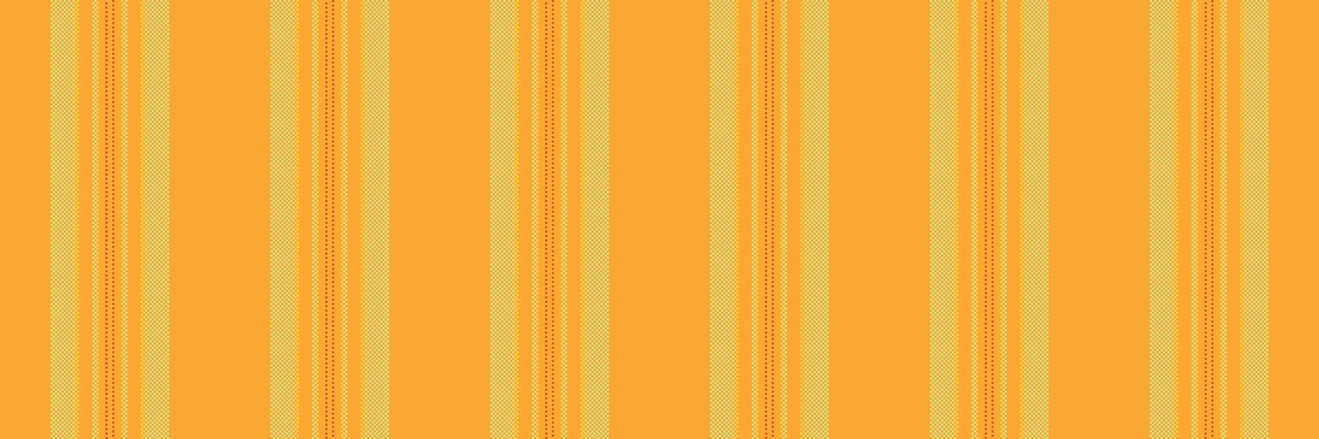 Rustomize textile seamless texture, african fabric stripe. Sow lines vertical pattern background in orange and lime colors. vector