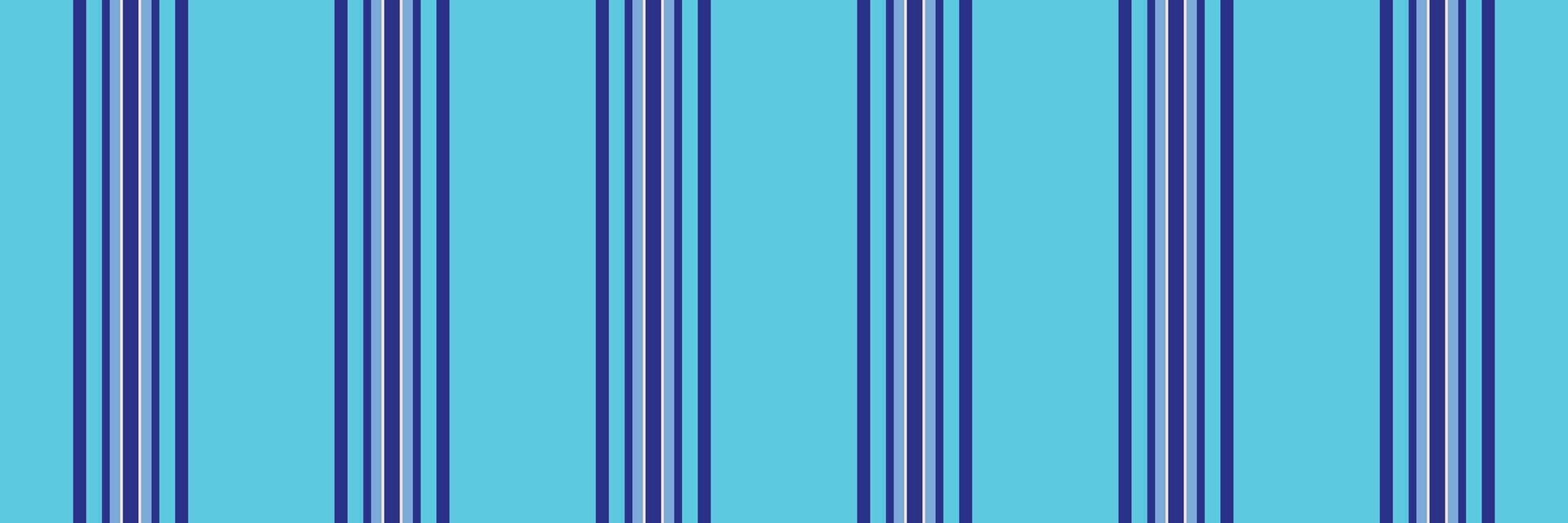 Satin texture fabric lines, magazine stripe pattern. Deep textile seamless background vertical in indigo and cyan colors. vector