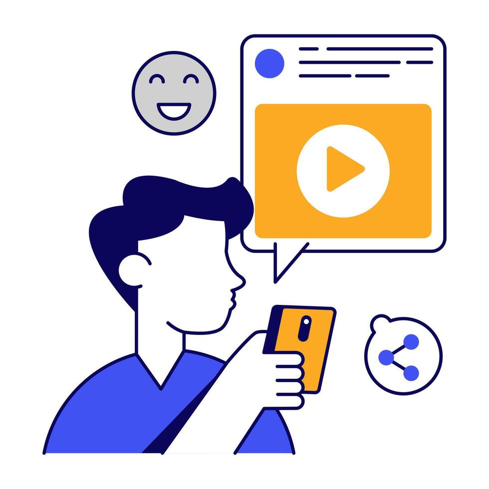Modern designs icon of videos chats vector