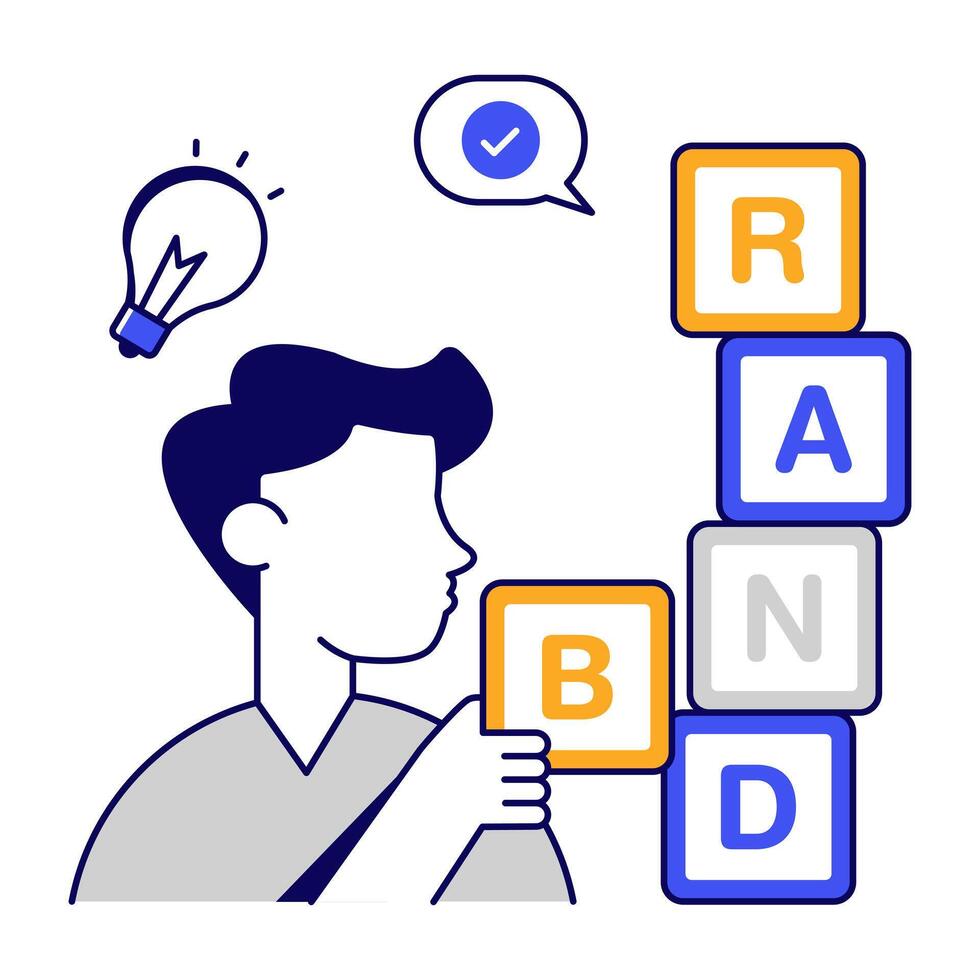Modern design icon of brand chat vector