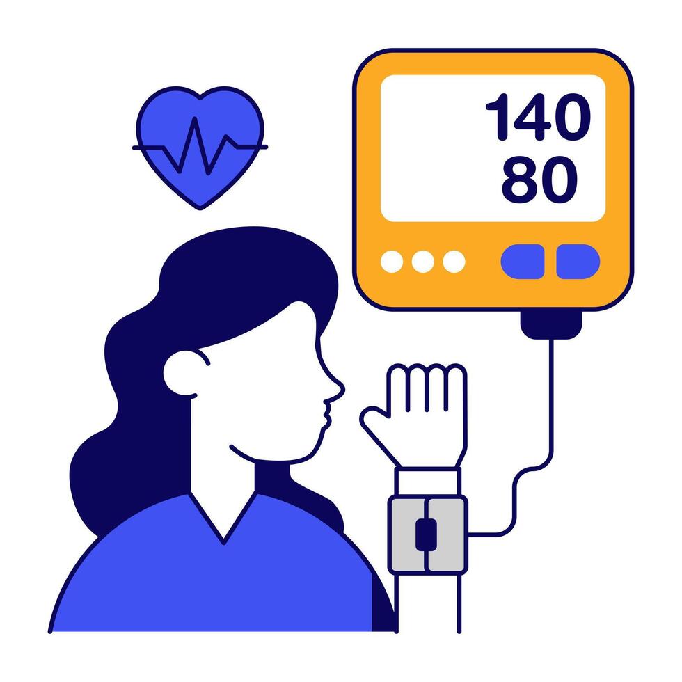 Premium download icon of bp apparatus flat outline vector