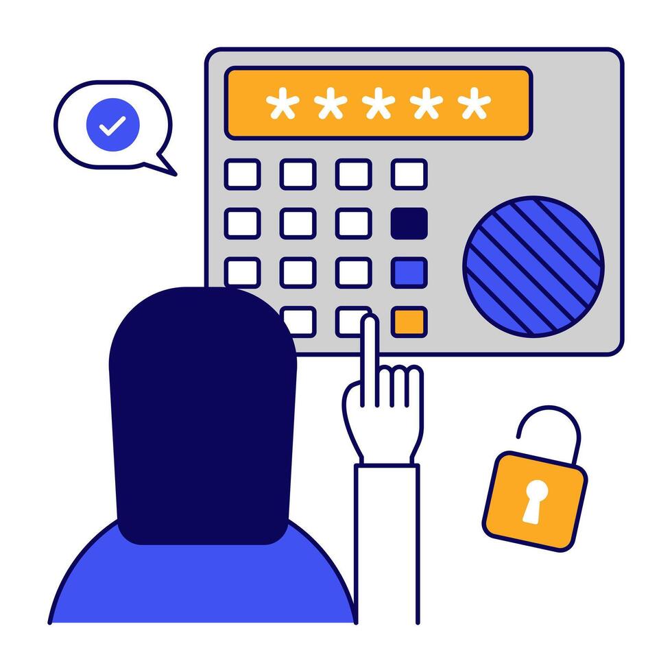 Premium download icon of password vector
