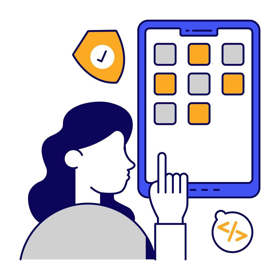 Trendy design of secure mobile coding vector