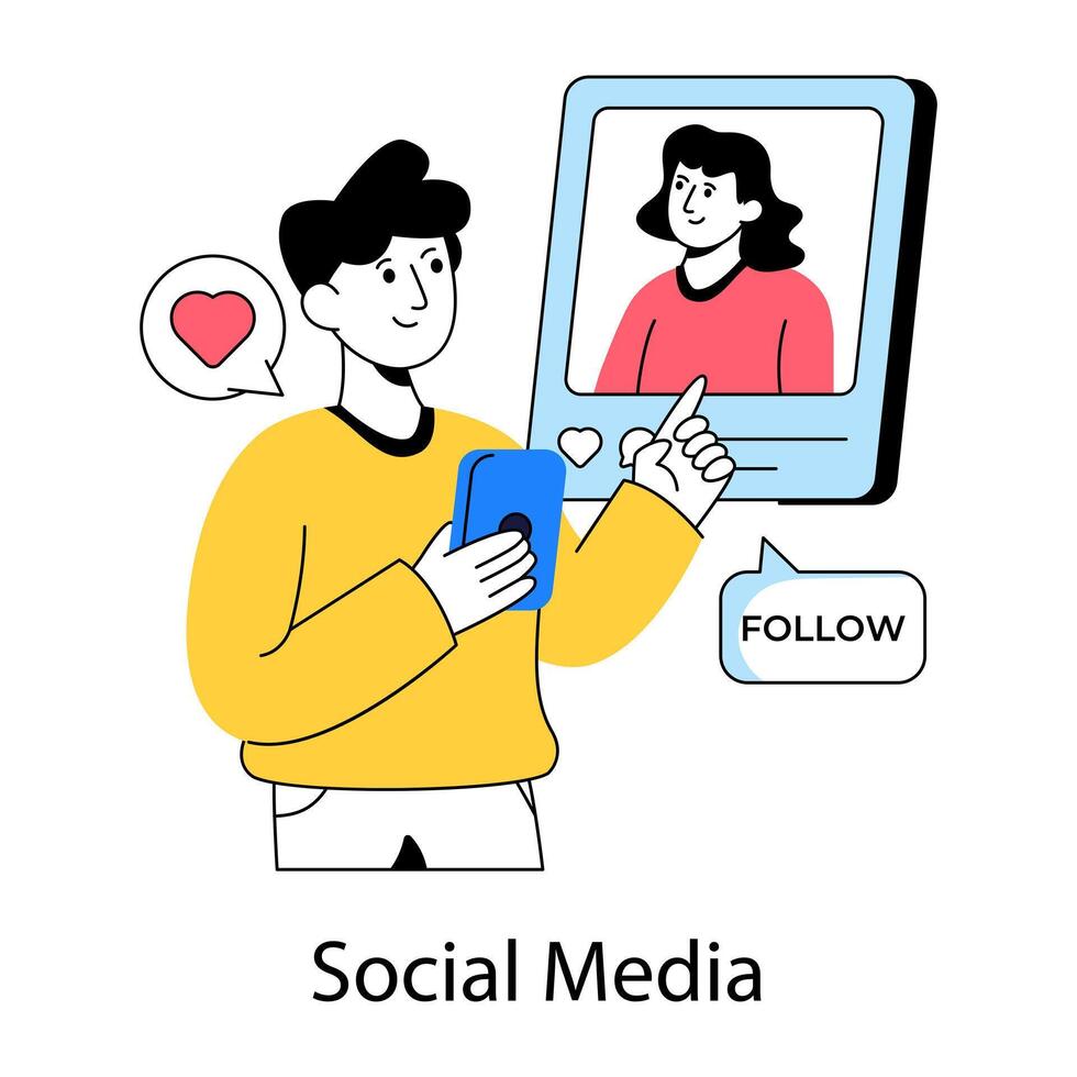 A trendy design illustration of call vector