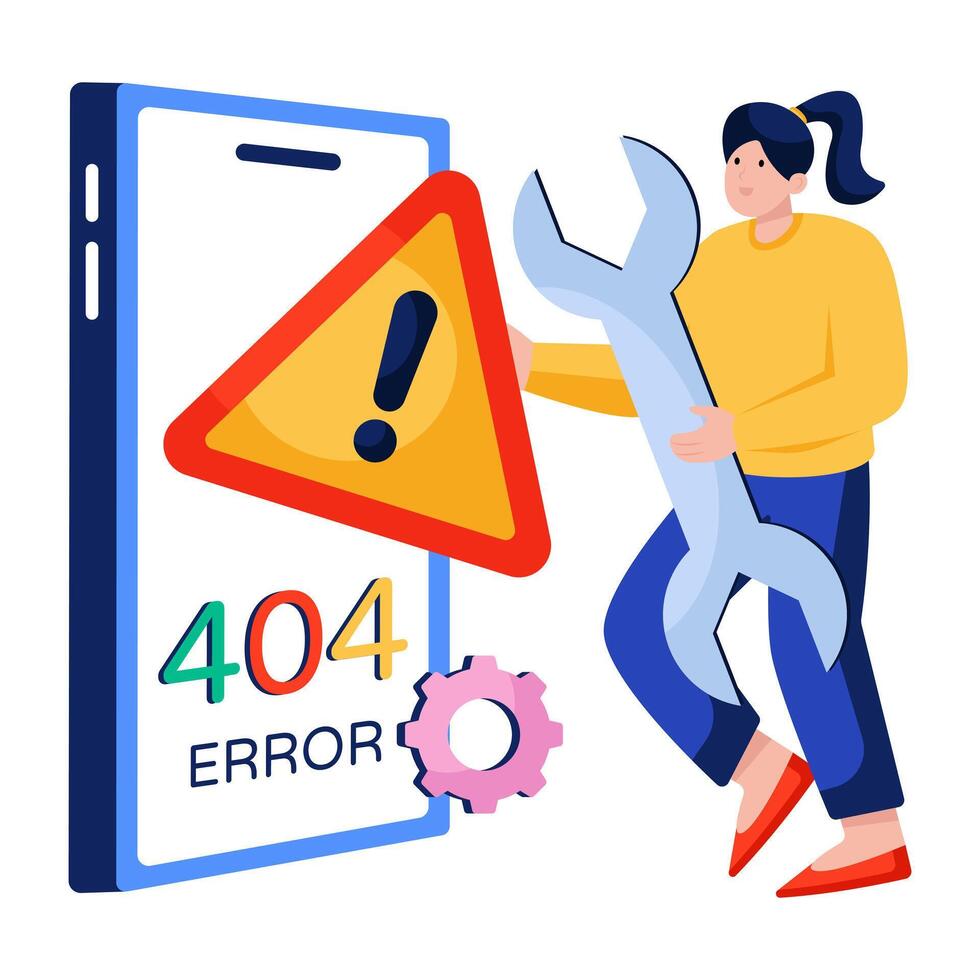 A design of error 404 vector