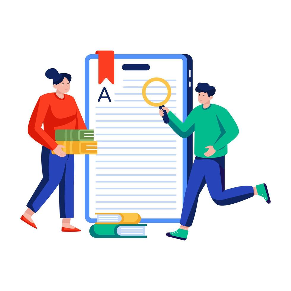 Perfect design illustration of mobile bookmark vector