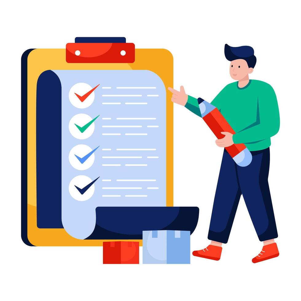Perfect design illustration of checklist vector