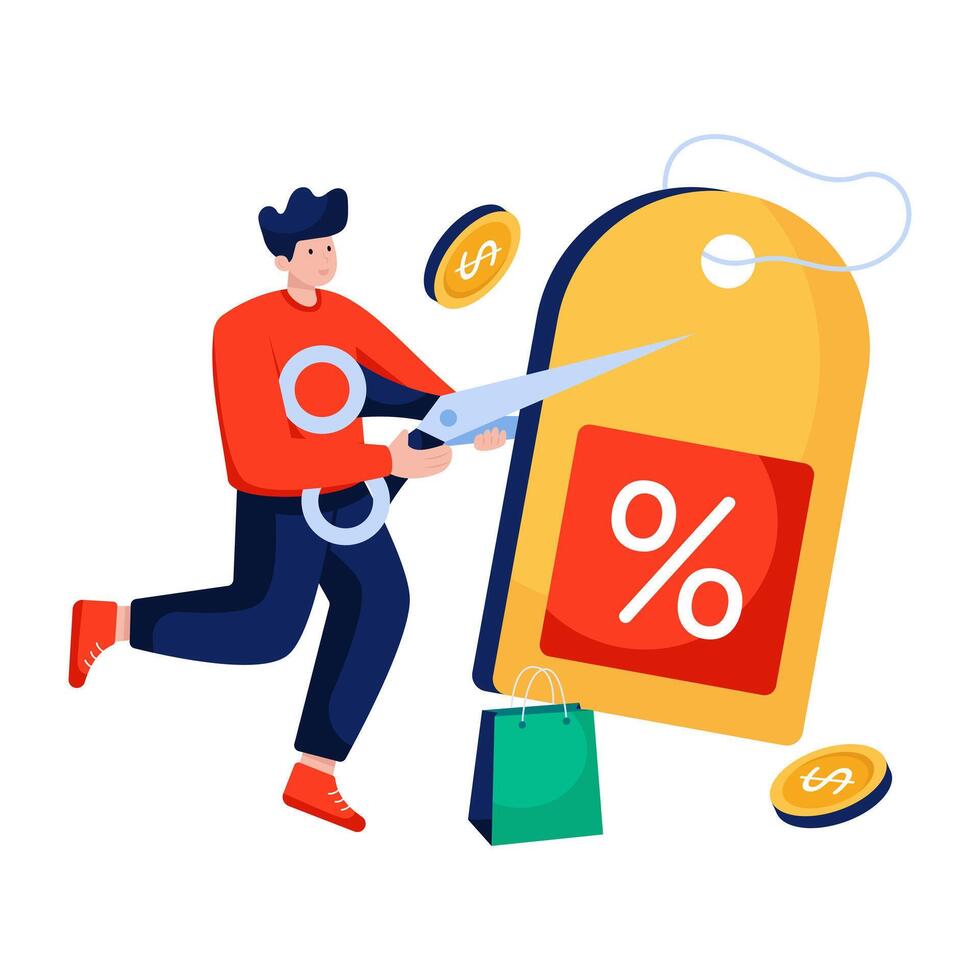 Premium download illustration of discount card vector