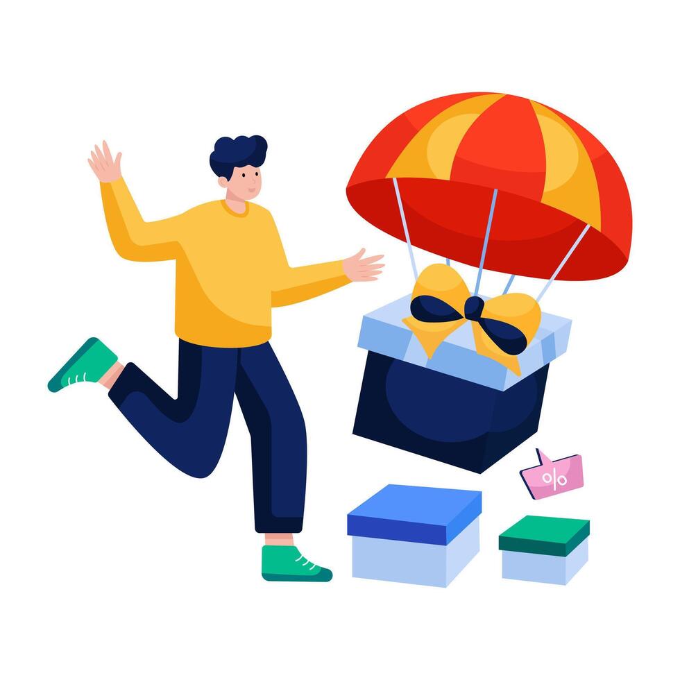 An design of parachute delivery vector