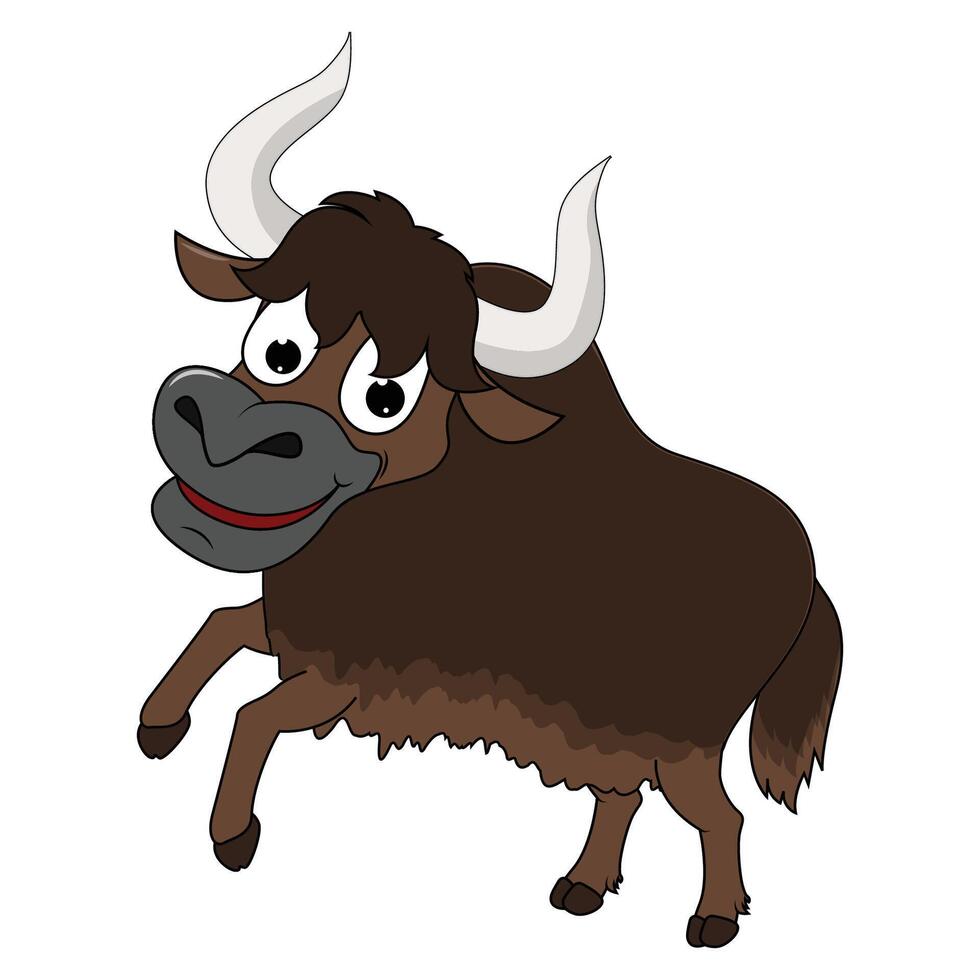 Yak Animal Cartoon vector