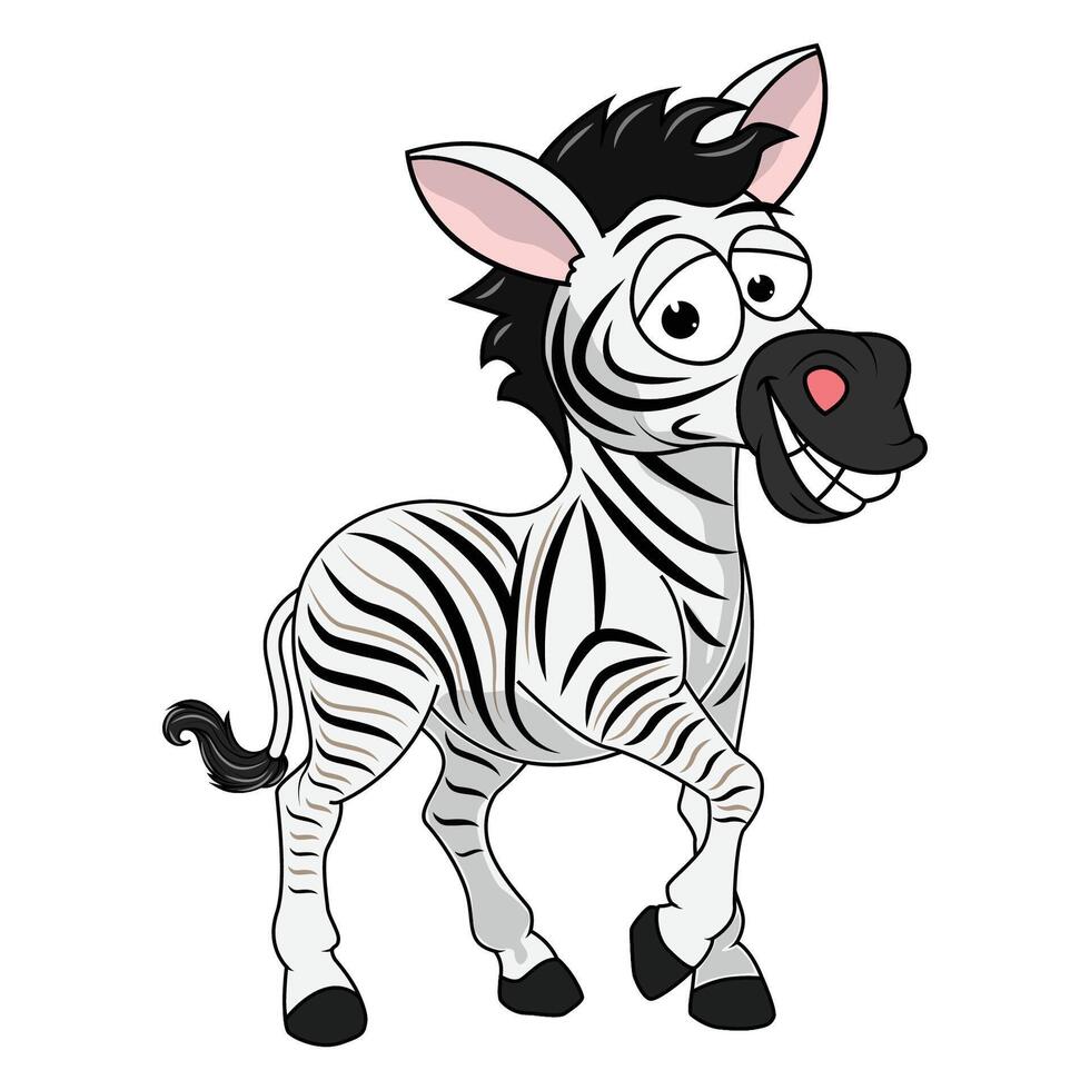 Cute Zebra Animal Cartoon vector