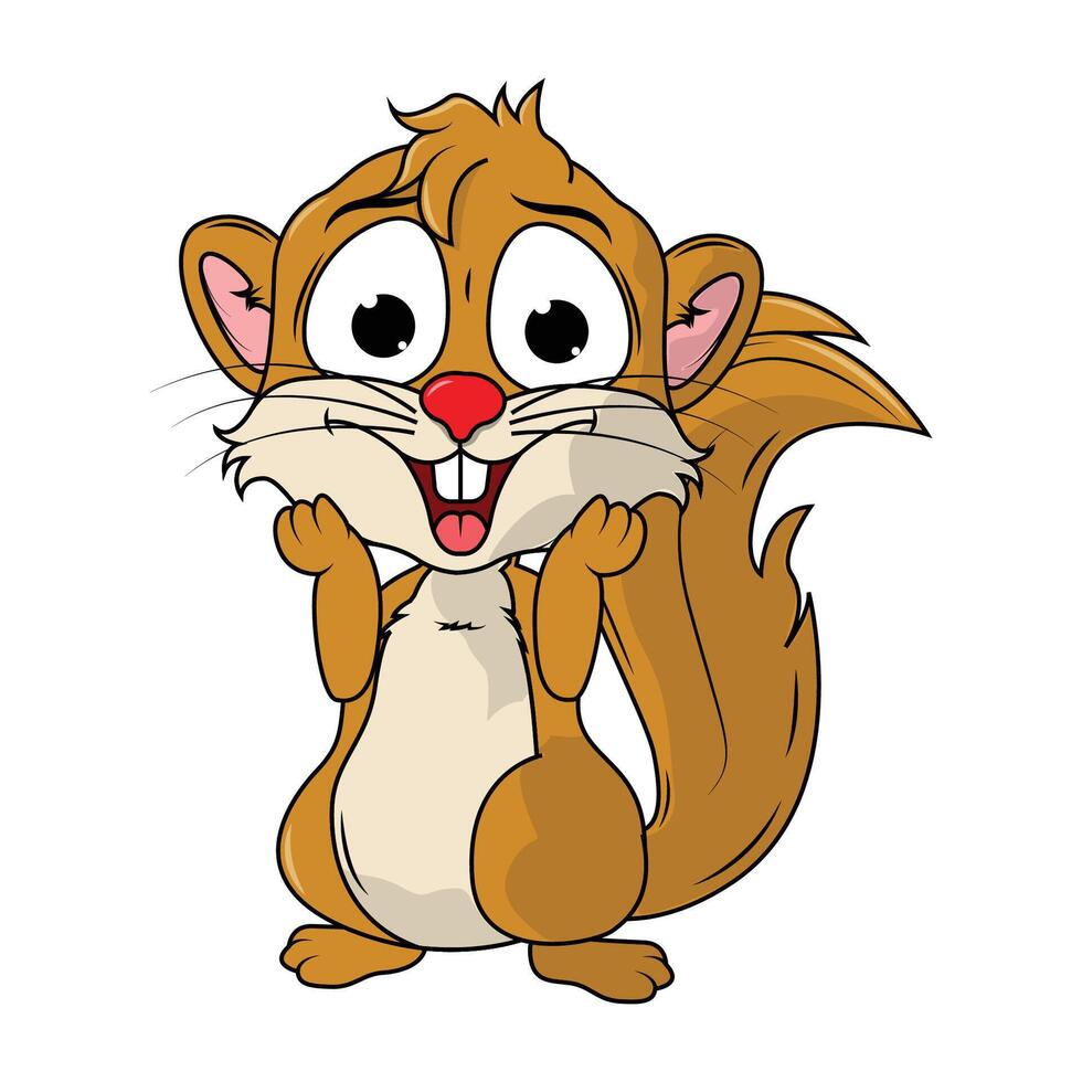 Xerus cartoon illustration design vector