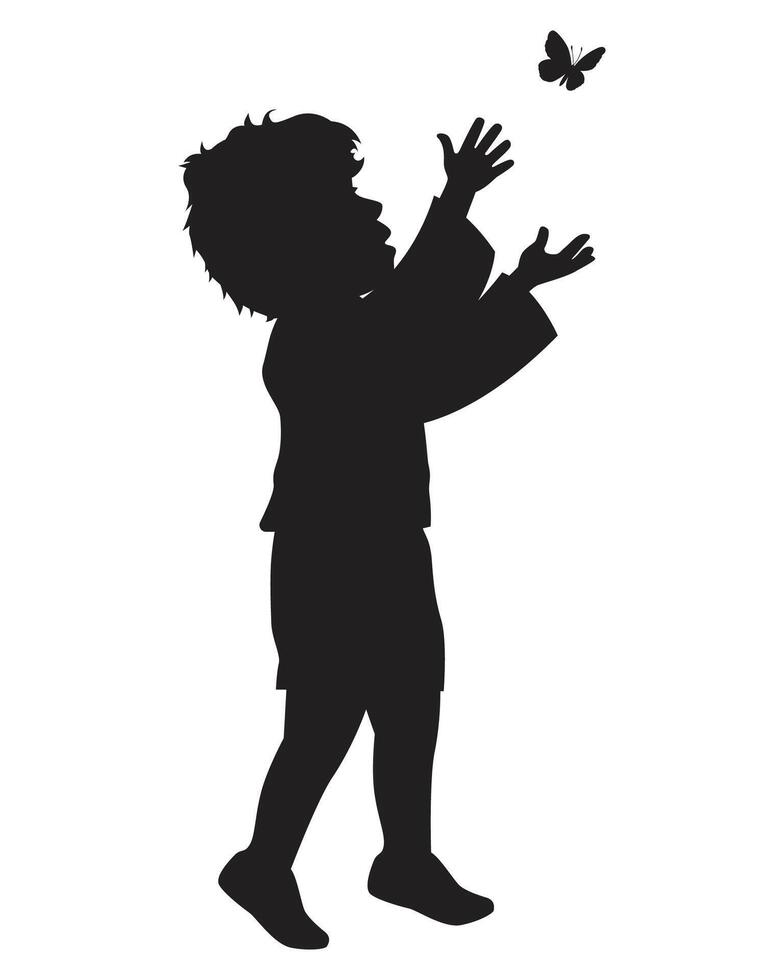 Silhouette of a Child vector