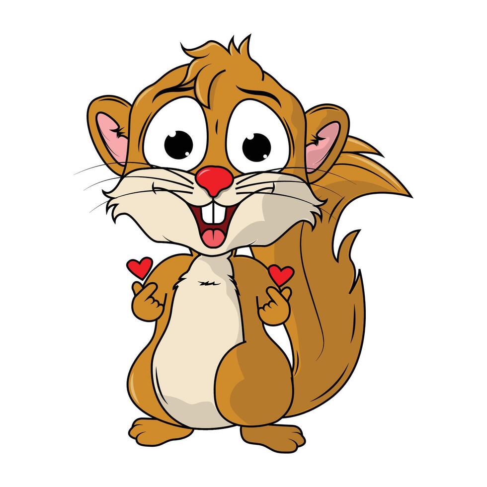 cute Xerus illustration vector