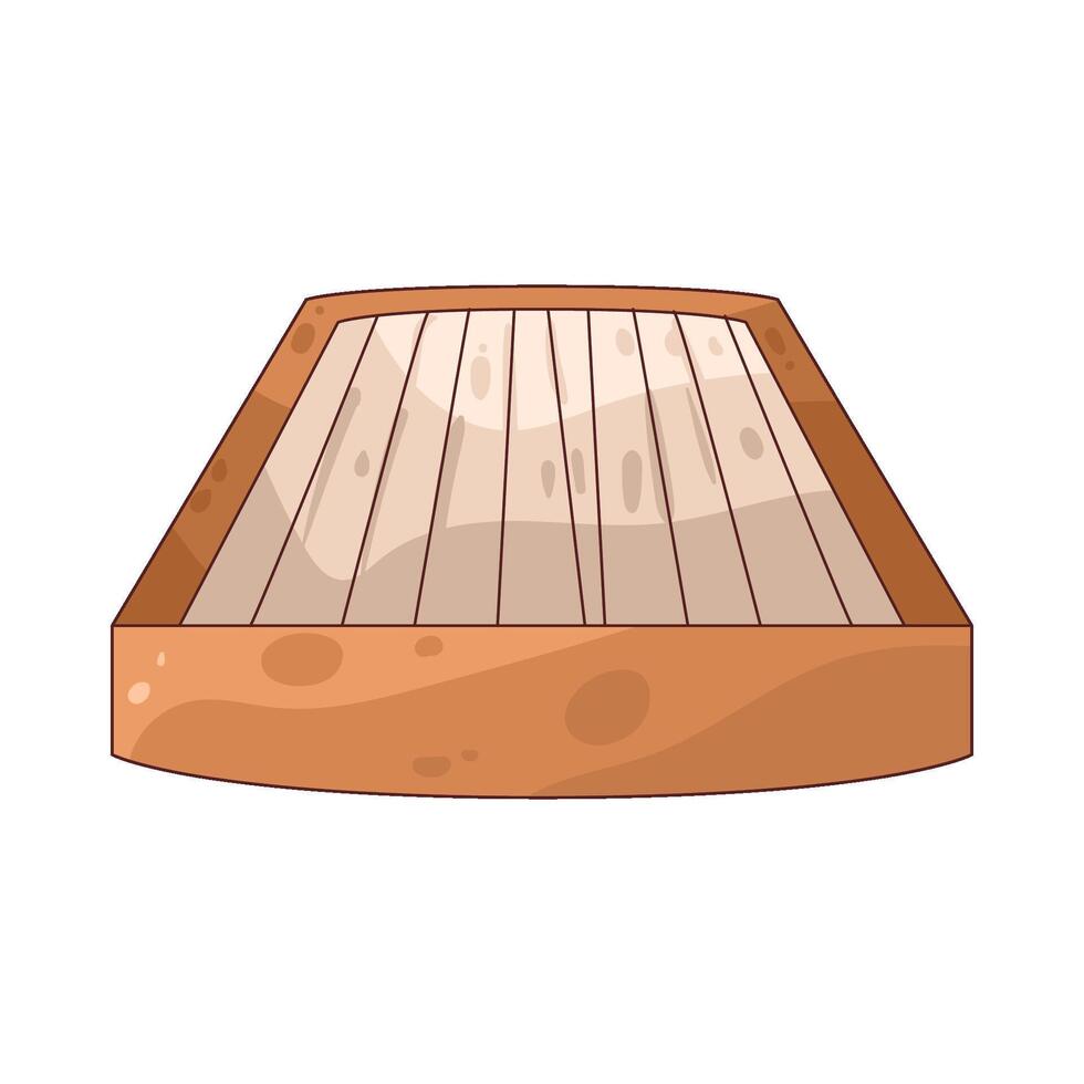Illustration of Bed frame vector