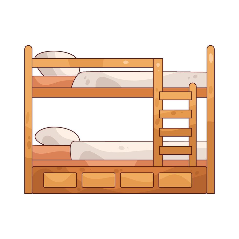 Luxury Bunk Bed vector