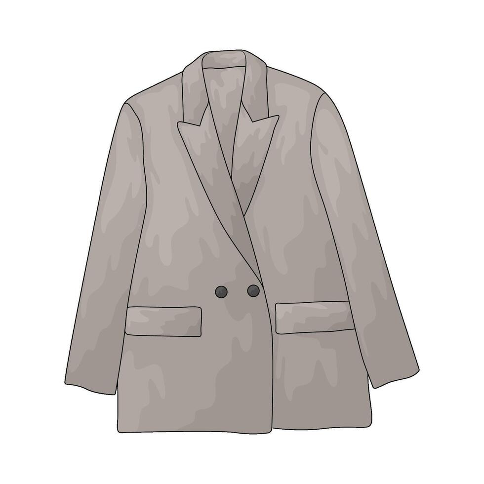 luxury blazer illustration vector