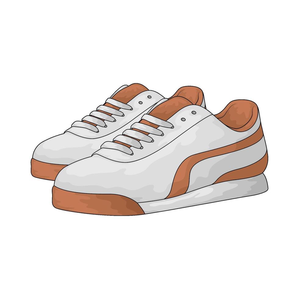 casual sneakers illustration vector