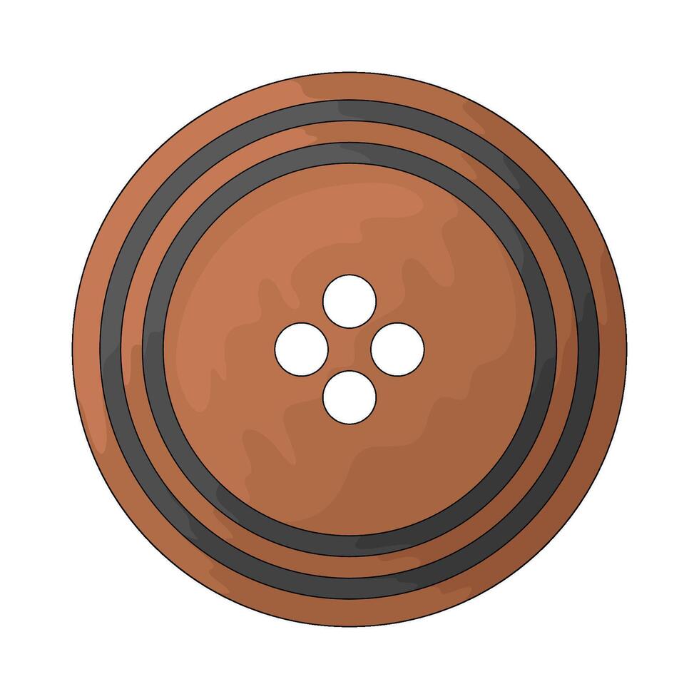 brown button illustration vector