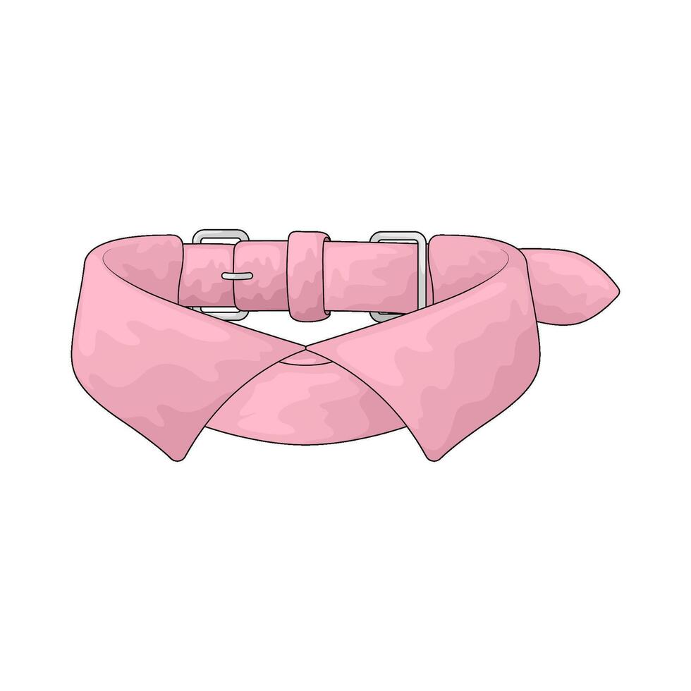Pink Pet collar vector