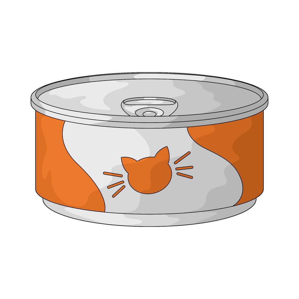 canned pet food vector