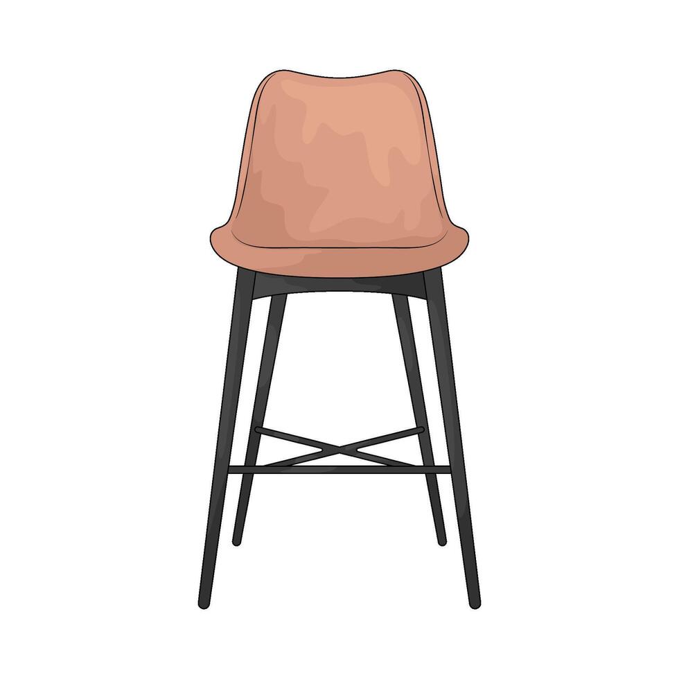 bar stool illustration vector