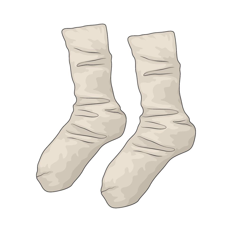 a pair of socks vector
