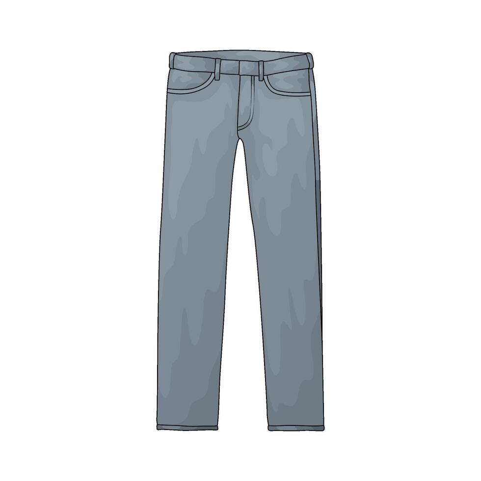 illustration of jeans pants vector