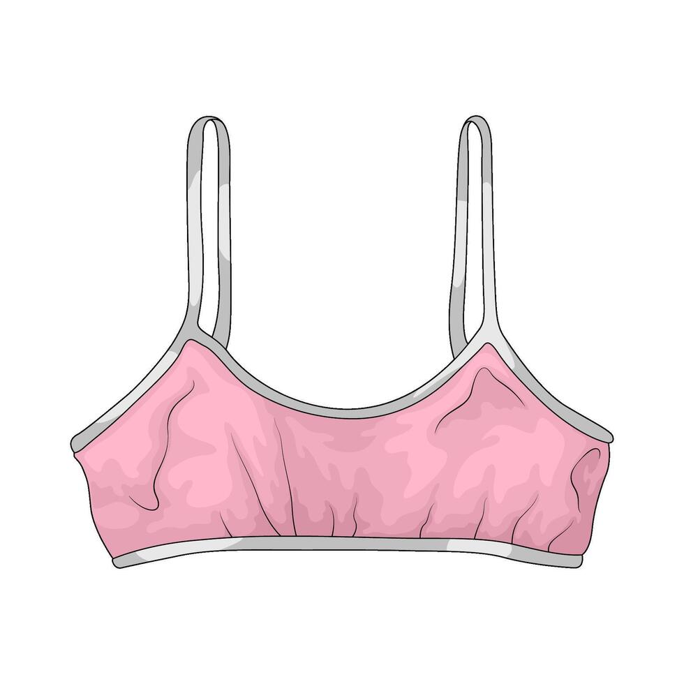 pink bra illustration vector