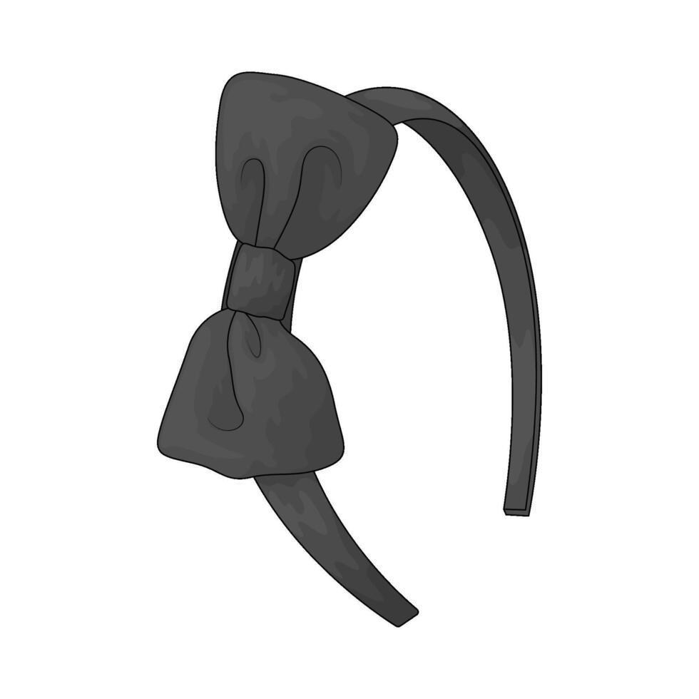 Black Hairband illustration vector