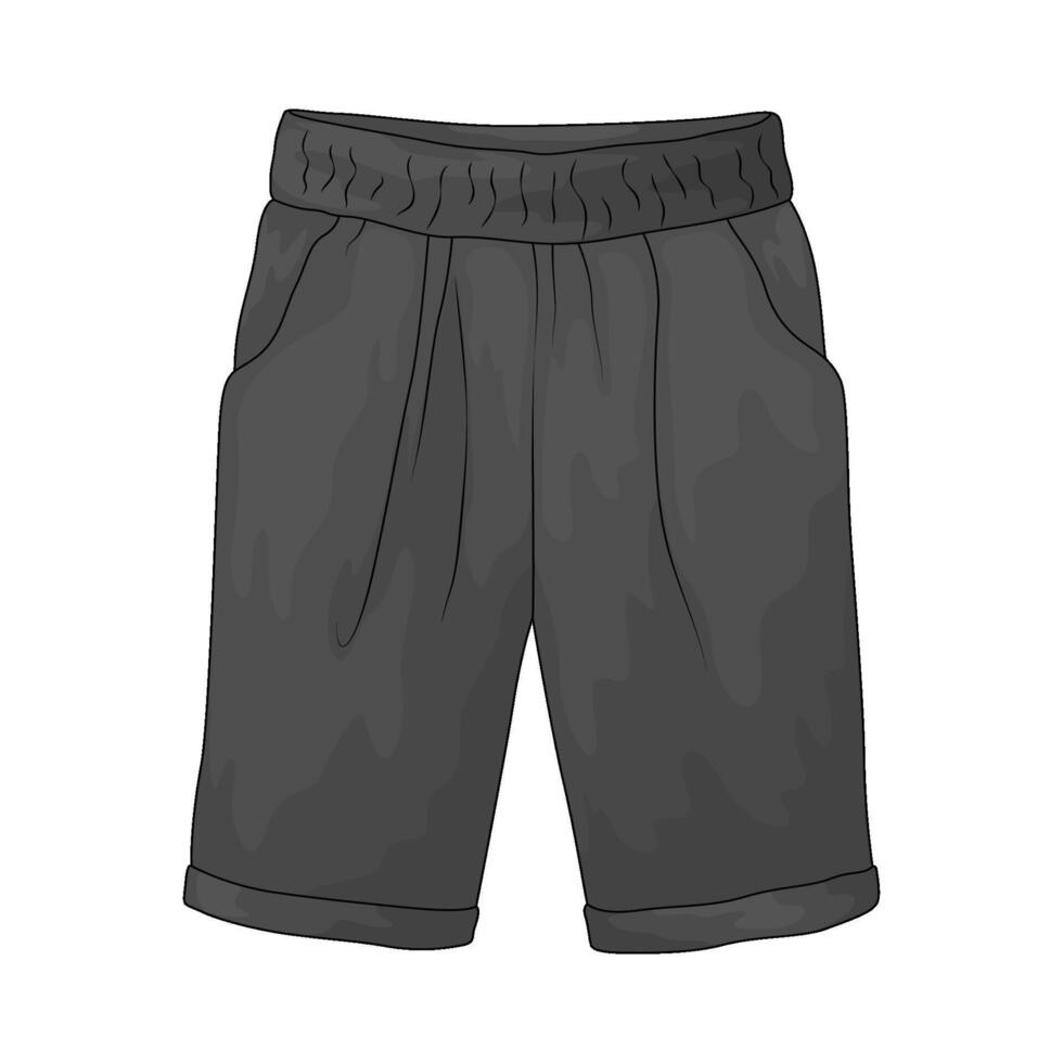 black men shorts vector
