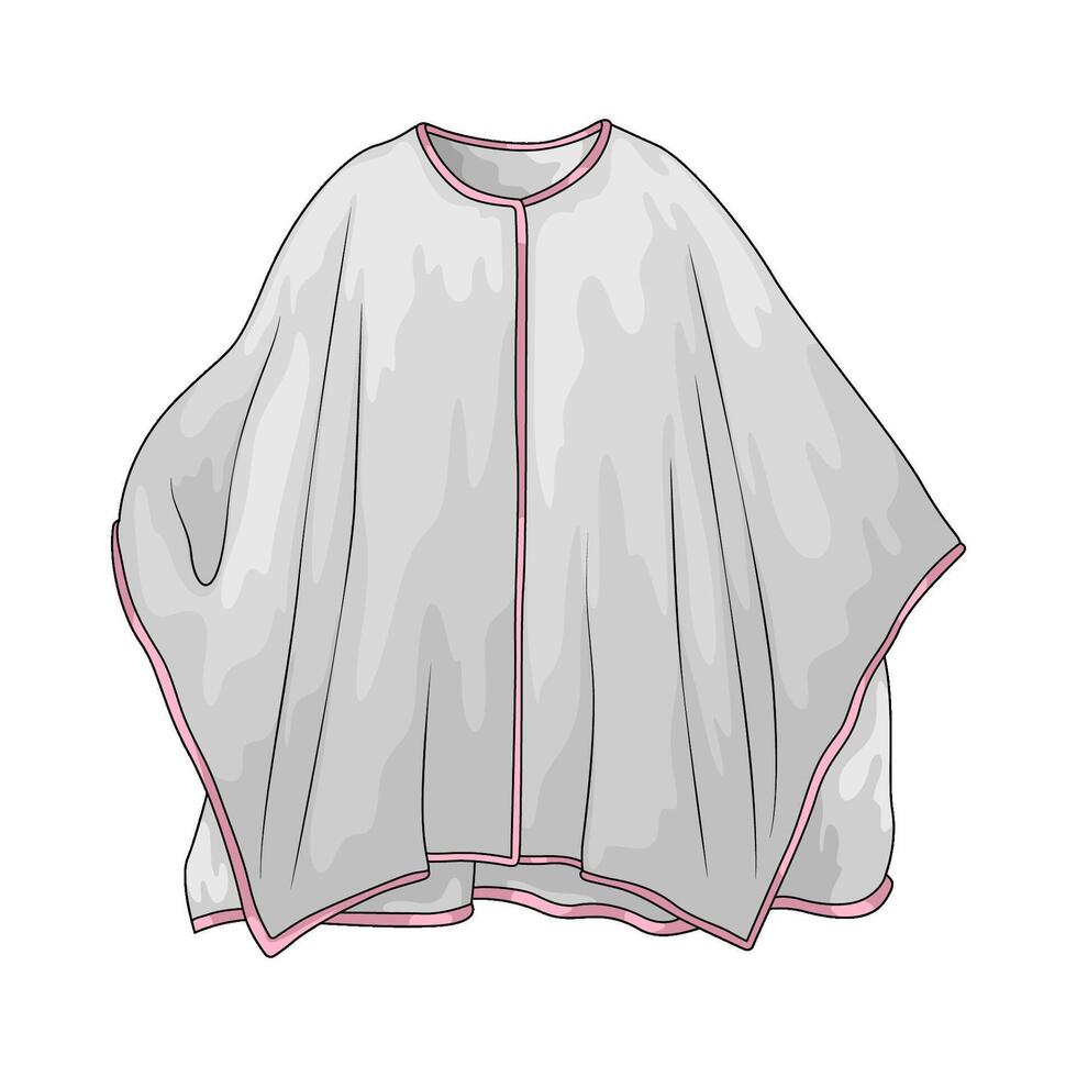 illustration of white cape vector