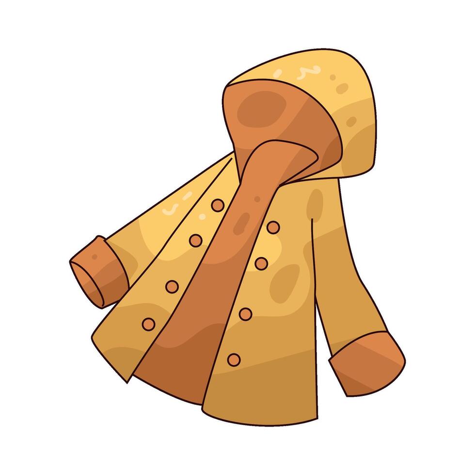 Yellow Raincoat illustration vector