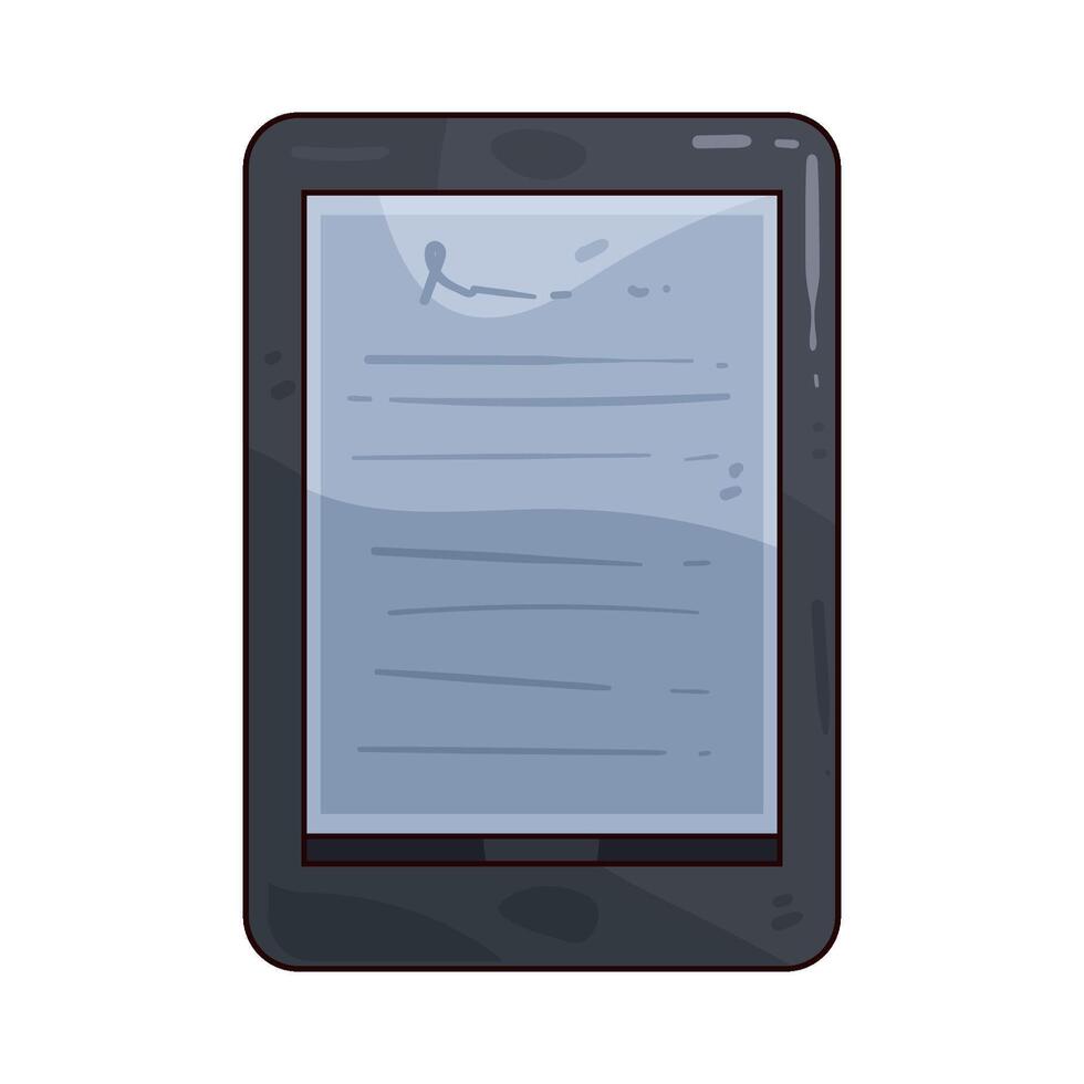 illustration of ereader vector