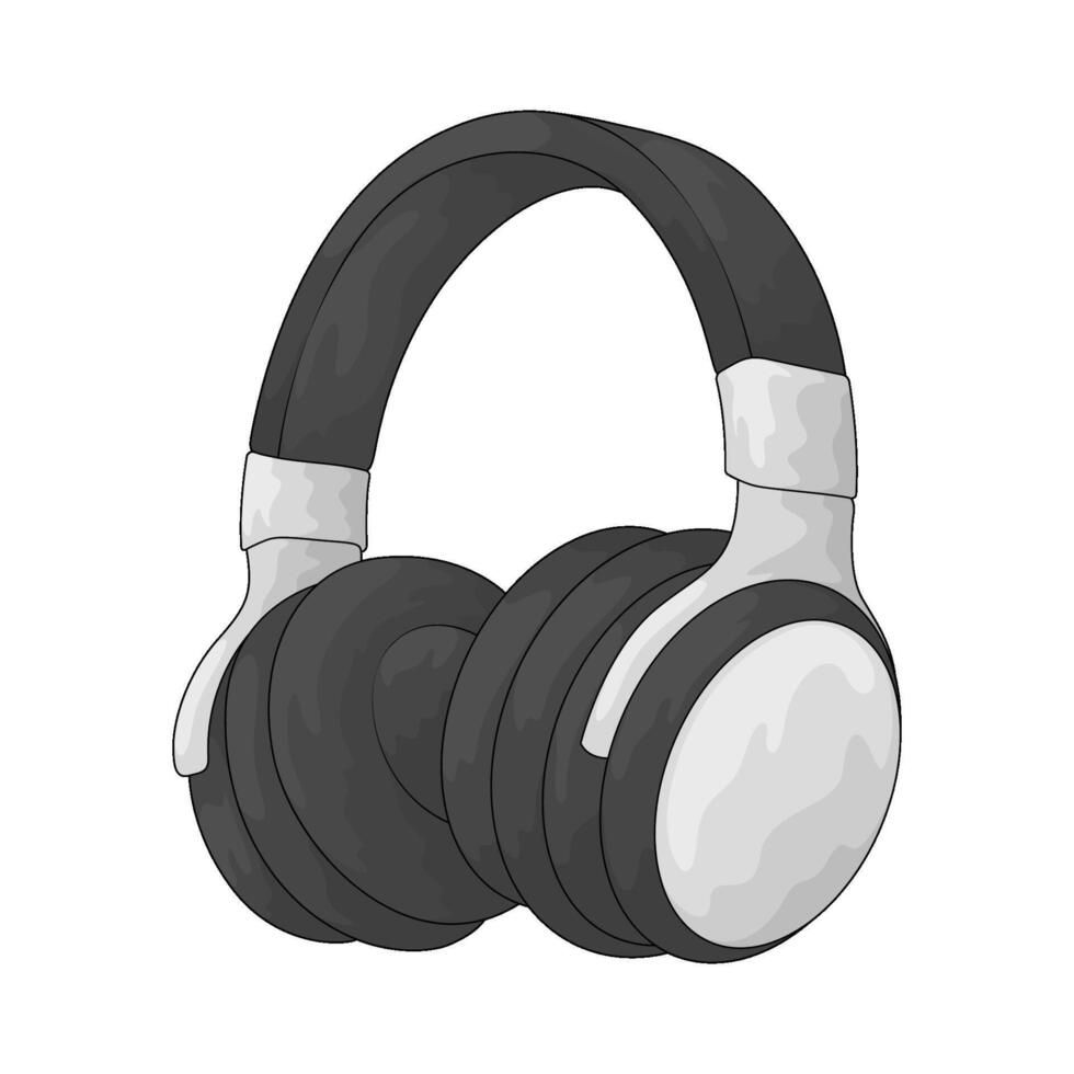 smart headphone illustration vector