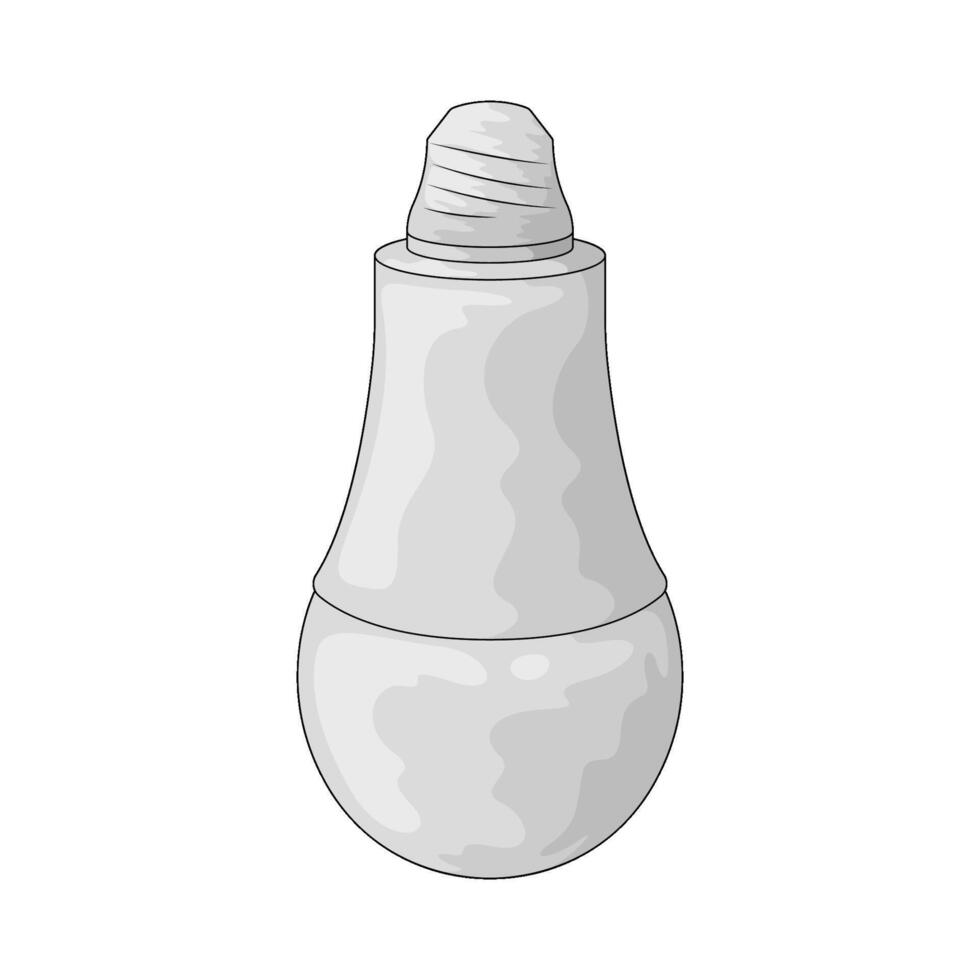 the smart light bulb illustration vector
