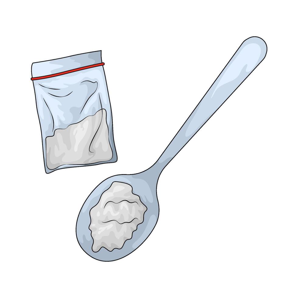 illustration of coccaine vector