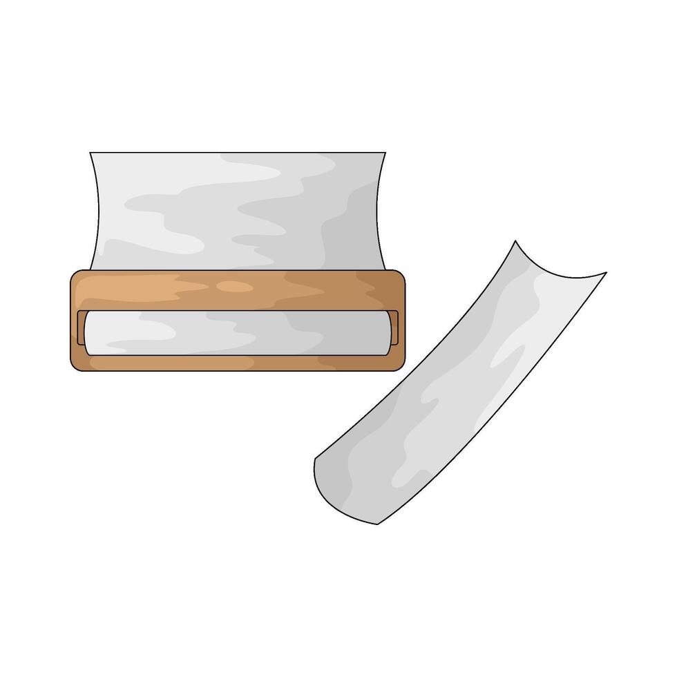 Illustration of Rolling Paper vector