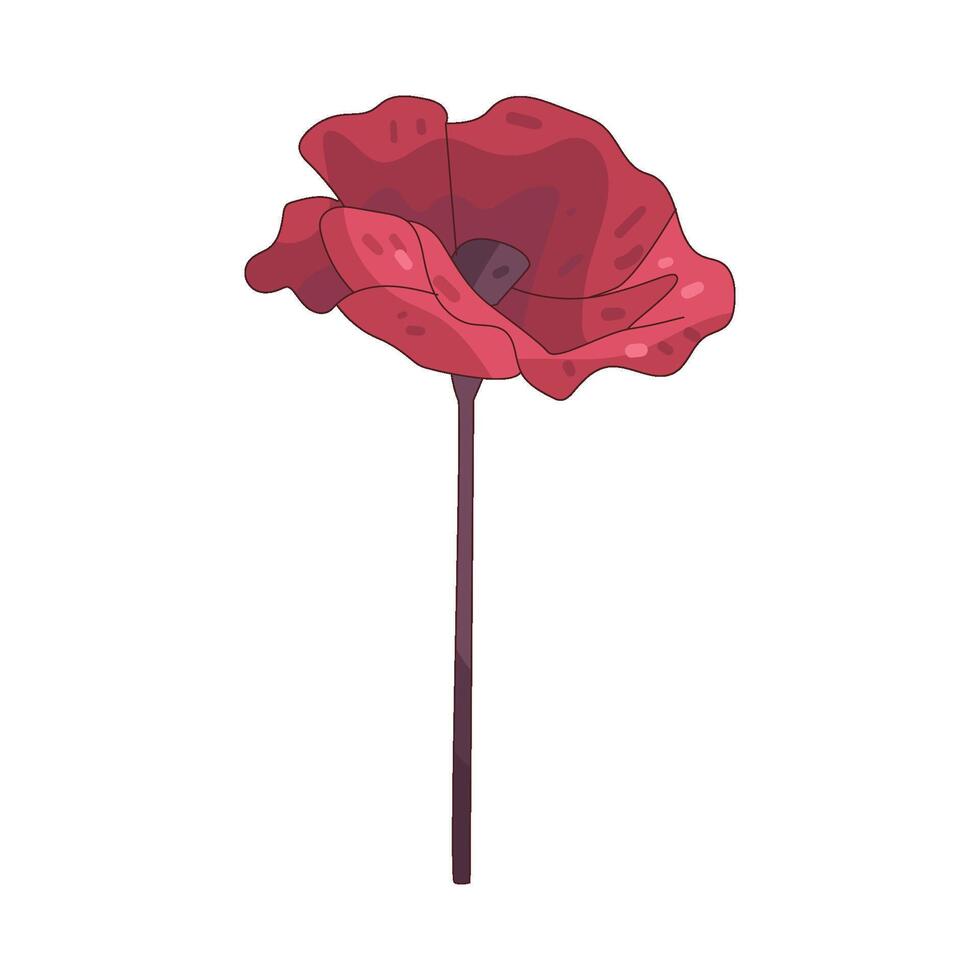 illustration of Poppy vector